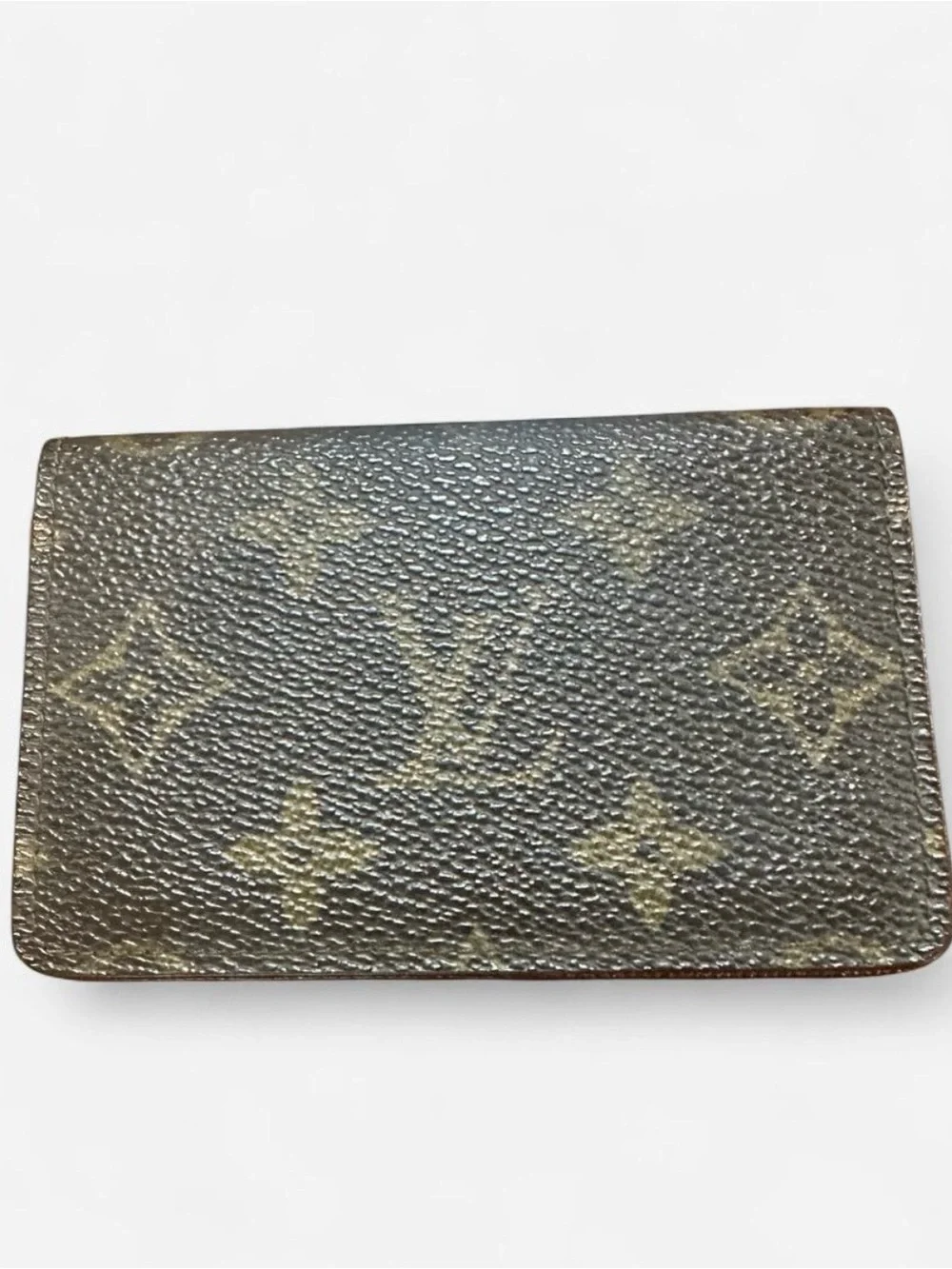 Authentic Vintage Louis Vuitton Monogram Brown Card Holder / Slim Card Case